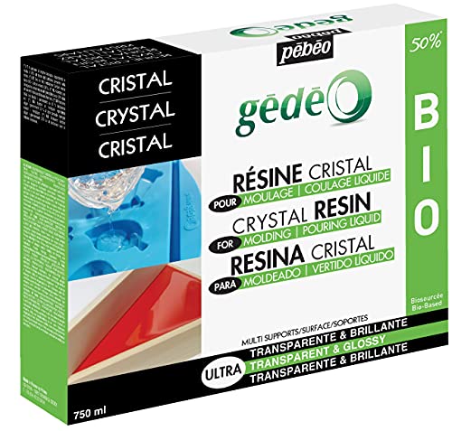 Pébéo 766143 Epoxidharz Set Gédéo Biobasiert-50% Biobasierter Kristall Kunstharz, Durchsichtig, 750 ml, 750 Milliliter Pébéo 766143 Epoxidharz Set Gédéo Biobasiert-50% Biobasierter Kristall Kunstharz, Durchsichtig, 750 ml, 750 Milliliter von Pebeo
