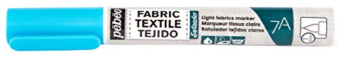 Pébéo 803475 7A Textilmarker, 1 mm, Neonblau von Pébéo