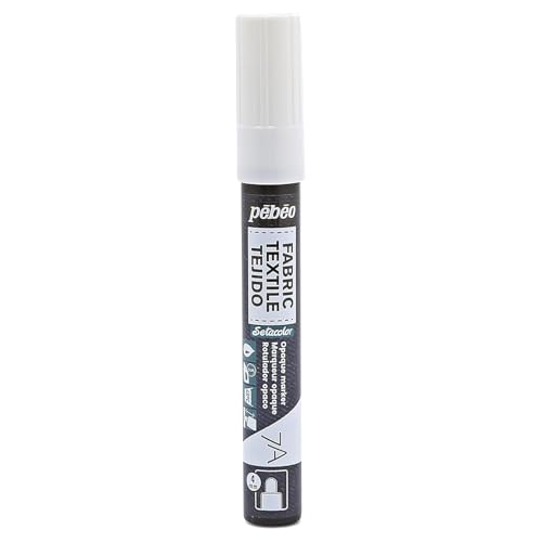 Pébéo 804401 7A Marker, undurchsichtig, runde Spitze, 4 mm, Weiß Pébéo 804401 7A Marker, undurchsichtig, runde Spitze, 4 mm, Weiß von Pebeo