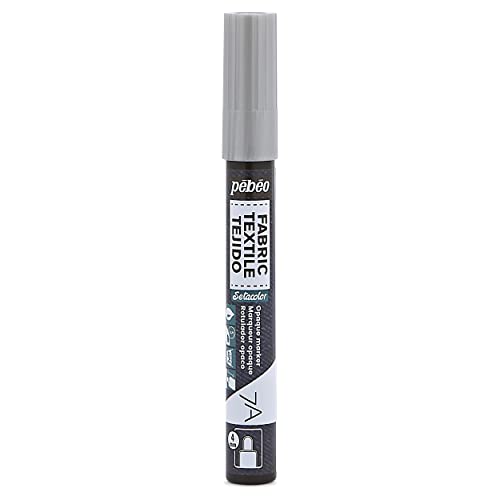 Pébéo 804432 7A Marker, opak, runde Spitze, 4 mm, silberfarben Pébéo 804432 7A Marker, opak, runde Spitze, 4 mm, silberfarben von Pebeo