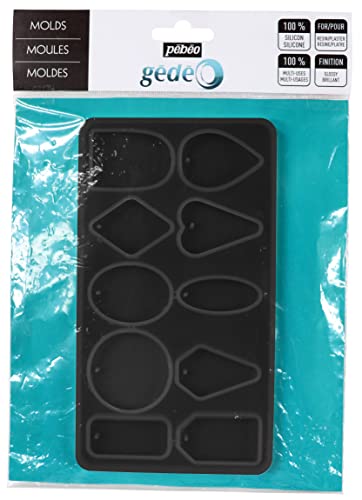 Pébéo Gédéo Silikonform N°1 mit Diversen Geometrischen Formen - Glänzendes und Glattes Finish - Selbst Entformbar - Ideal für Kleine Objekte - Für Epoxidharz, Resin, Gießharz Pébéo Gédéo Silikonform N°1 mit Diversen Geometrischen Formen - Glänzendes und Glattes Finish - Selbst Entformbar - Ideal für Kleine Objekte - Für Epoxidharz, Resin, Gießharz von Pebeo