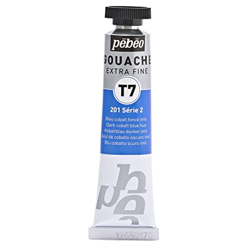 Pébéo Gouache-Farbe, 1 Tube mit 20 ml, Kobaltblau 121-201 von Pébéo