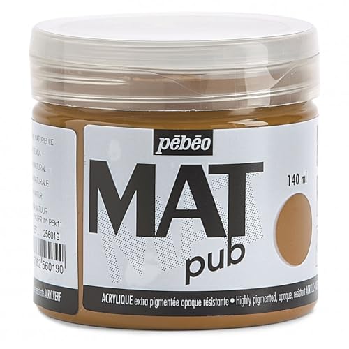 Pebeo Mat Pub, extrafein, 140 ml roh Sienna Acrylfarbe Pebeo Mat Pub, extrafein, 140 ml roh Sienna Acrylfarbe von Pebeo