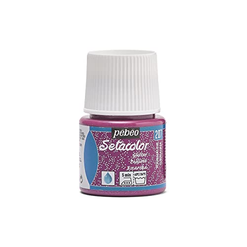 Pebeo Pebeo Setacolor Flasche, für Stoff, Tourmaline-Glitter, 45 ml, hellblau Pebeo Pebeo Setacolor Flasche, für Stoff, Tourmaline-Glitter, 45 ml, hellblau von Pébéo