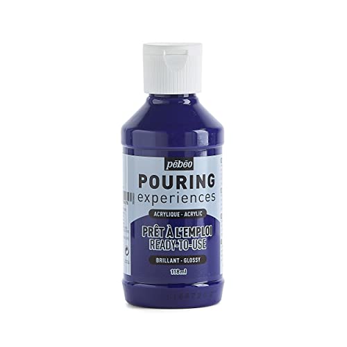 Pébéo Pouring Experiences Acrylfarbe zum Gießen-Gebrauchsfertig und Vorgemischt-Ideal für Fluid Art, acryl, Cyanblau, 118 ml, 118 Milliliter Pébéo Pouring Experiences Acrylfarbe zum Gießen-Gebrauchsfertig und Vorgemischt-Ideal für Fluid Art, acryl, Cyanblau, 118 ml, 118 Milliliter von Pebeo