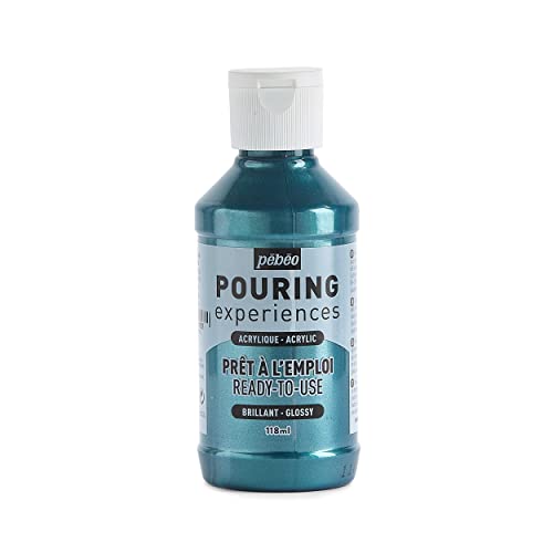 Pébéo Pouring Experiences Acrylfarbe zum Gießen-Gebrauchsfertig und Vorgemischt-Ideal für Fluid Art, acryl, Kobaltblau Metallic, 118 ml, 118 Milliliter Pébéo Pouring Experiences Acrylfarbe zum Gießen-Gebrauchsfertig und Vorgemischt-Ideal für Fluid Art, acryl, Kobaltblau Metallic, 118 ml, 118 Milliliter von Pebeo