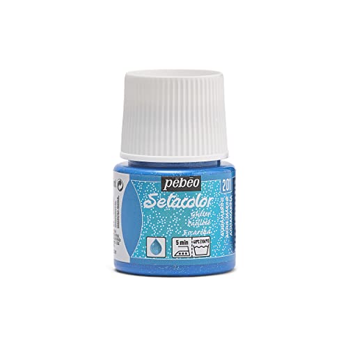 Pebeo Setacolor Light Glitter Stofffarbe, 45 ml, Aquamarin, Aquamarin Pebeo Setacolor Light Glitter Stofffarbe, 45 ml, Aquamarin, Aquamarin von Pebeo