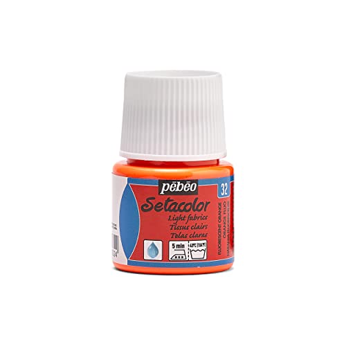 Pebeo Setacolor Textilfarbe, 45 ml, Fluoreszierendes Orange Pebeo Setacolor Textilfarbe, 45 ml, Fluoreszierendes Orange von Pebeo