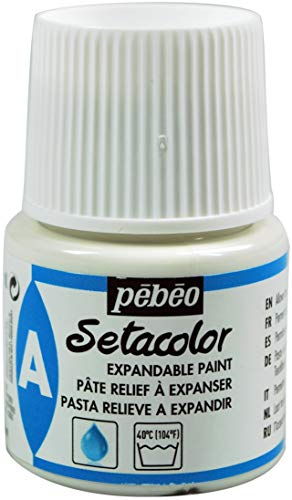 Pebeo Setacolor Textilfarbe, AUX, erweiterbar, 45 ml, ,White von Pébéo