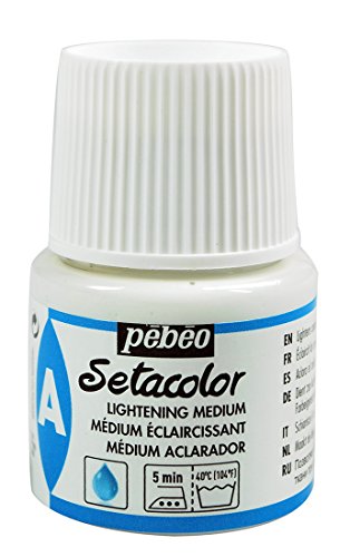 Pebeo Setacolor Textilfarbe, Aufhellmedium, 45-ml-Flasche, weiß von Pébéo