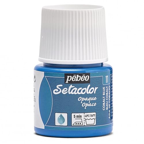 Pebeo Setacolor Textilfarbe, deckend, 45 ml, Kobaltblau von Pébéo