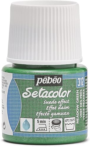 Pebeo Setacolor Textilfarbe für Wildleder, 45 ml, Meadow Green, Meadow grün von Pébéo