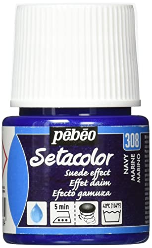 Pebeo Setacolor Textilfarbe für Wildleder, 45 ml, Navy, Navy von Pebeo