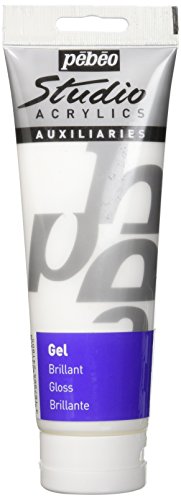 PEBEO 524180 250 ml Studio Acrylics Mediums Gloss Gel, Transparent , Beige PEBEO 524180 250 ml Studio Acrylics Mediums Gloss Gel, Transparent , Beige von Pebeo