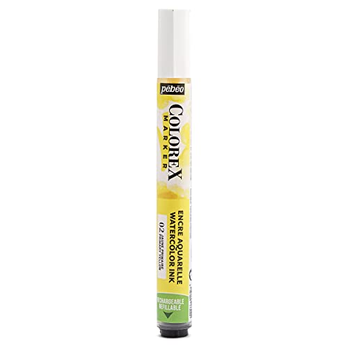 Pébéo - Tintenmarker Colorex Primärgelb – Colorex Tinte Aquarell Pebeo – Tinte Gelb samtig – Zeichnung Multitool – Marker – Primärgelb Pébéo - Tintenmarker Colorex Primärgelb – Colorex Tinte Aquarell Pebeo – Tinte Gelb samtig – Zeichnung Multitool – Marker – Primärgelb von Pébéo