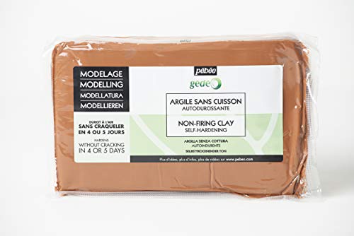 pebeo Modelliermasse Selbsttrocknend 1,5 KG Rot - Lufttrocknender Ton - Modellieren, Formen und Töpfern - Soft Clay - Selbsthärtender Roter Ton ohne Brennen - 1,5 kg Farbe Rot, 766301 von Pebeo