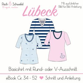 Damenbasicshirt Lübeck von Pech & Schwefel