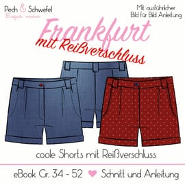 Shorts Frankfurt mit Reißverschluss von Pech & Schwefel