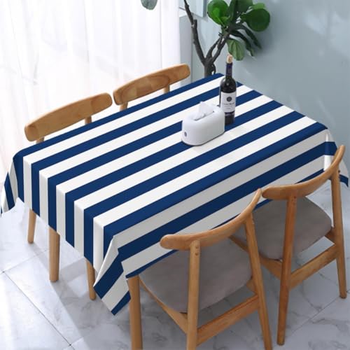 Pechiwuo Tischdecke Outdoor Blau-Weiß Gestreift Wetterfest Tischdecke Abwaschbar 3D Blau-Weiße Streifen Tischdecken Polyester Wasserdicht Tischwäsche für Garten Küche Party Biertisch, 140x140 428v Pechiwuo Tischdecke Outdoor Blau-Weiß Gestreift Wetterfest Tischdecke Abwaschbar 3D Blau-Weiße Streifen Tischdecken Polyester Wasserdicht Tischwäsche für Garten Küche Party Biertisch, 140x140 428v von Pechiwuo
