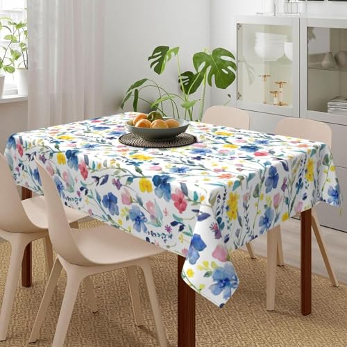 Pechiwuo Tischdecke Outdoor Blumen Wetterfest Tischdecke Abwaschbar 3D Blumen Tischdecken Polyester Wasserdicht Tischwäsche für Garten Küche Party Biertisch, 90x90 cm 433v Pechiwuo Tischdecke Outdoor Blumen Wetterfest Tischdecke Abwaschbar 3D Blumen Tischdecken Polyester Wasserdicht Tischwäsche für Garten Küche Party Biertisch, 90x90 cm 433v von Pechiwuo
