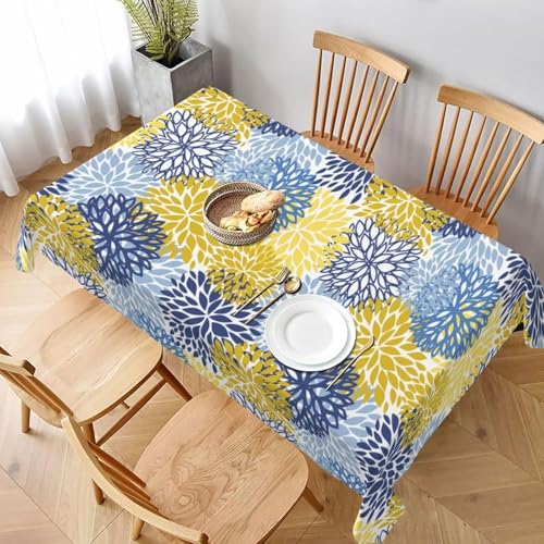 Pechiwuo Tischdecke Outdoor Blumen Wetterfest Tischdecke Abwaschbar 3D Blumen Tischdecken Polyester Wasserdicht Tischwäsche für Garten Küche Picknick Party, 130x160 cm 715v Pechiwuo Tischdecke Outdoor Blumen Wetterfest Tischdecke Abwaschbar 3D Blumen Tischdecken Polyester Wasserdicht Tischwäsche für Garten Küche Picknick Party, 130x160 cm 715v von Pechiwuo