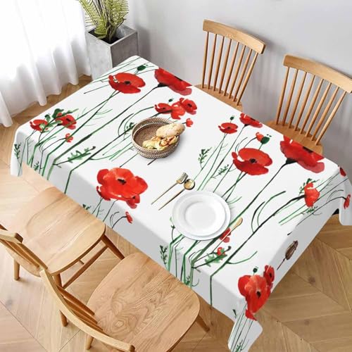 Pechiwuo Tischdecke Outdoor Blumen Wetterfest Tischdecke Abwaschbar 3D Rote Blumen Tischdecken Polyester Wasserdicht Tischwäsche für Garten Küche Dekoration, 140x300 cm 935v Pechiwuo Tischdecke Outdoor Blumen Wetterfest Tischdecke Abwaschbar 3D Rote Blumen Tischdecken Polyester Wasserdicht Tischwäsche für Garten Küche Dekoration, 140x300 cm 935v von Pechiwuo