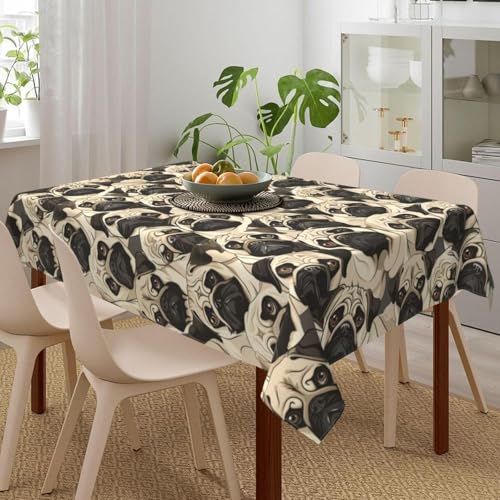 Pechiwuo Tischdecke Outdoor Hund Wetterfest Tischdecke Abwaschbar 3D Tier Hund Tischdecken Polyester Wasserdicht Tischwäsche für Garten Küche Dekoration, 140x300 cm 764v Pechiwuo Tischdecke Outdoor Hund Wetterfest Tischdecke Abwaschbar 3D Tier Hund Tischdecken Polyester Wasserdicht Tischwäsche für Garten Küche Dekoration, 140x300 cm 764v von Pechiwuo