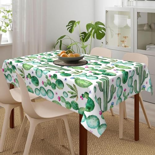 Pechiwuo Tischdecke Outdoor Kaktus Wetterfest Tischdecke Abwaschbar 3D Sukkulenten Tischdecken Polyester Wasserdicht Tischwäsche für Küche Garten Party Biertisch, 140x200 cm 825v Pechiwuo Tischdecke Outdoor Kaktus Wetterfest Tischdecke Abwaschbar 3D Sukkulenten Tischdecken Polyester Wasserdicht Tischwäsche für Küche Garten Party Biertisch, 140x200 cm 825v von Pechiwuo