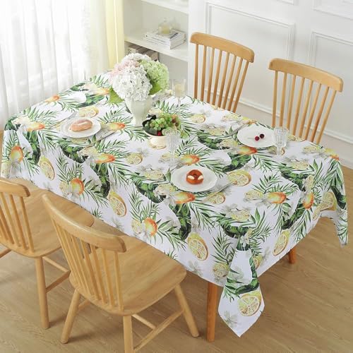 Pechiwuo Tischdecke Outdoor Orange-Zitrone Wetterfest Tischdecke Abwaschbar 3D Tropische Pflanze Tischdecken Polyester Wasserdicht Tischwäsche für Garten Küche Party Biertisch, 90x90 cm 442v Pechiwuo Tischdecke Outdoor Orange-Zitrone Wetterfest Tischdecke Abwaschbar 3D Tropische Pflanze Tischdecken Polyester Wasserdicht Tischwäsche für Garten Küche Party Biertisch, 90x90 cm 442v von Pechiwuo