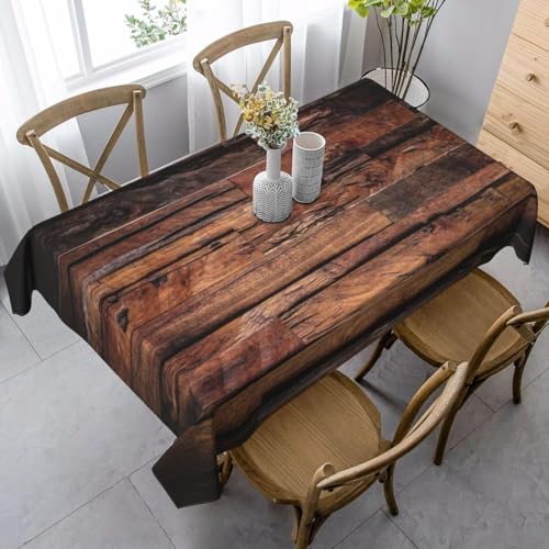 Pechiwuo Tischdecke Outdoor Vintage-Holz Wetterfest Tischdecke Abwaschbar 3D Holzherz Tischdecken Polyester Wasserdicht Tischwäsche für Garten Küche Dekoration, 140x300 cm 863v Pechiwuo Tischdecke Outdoor Vintage-Holz Wetterfest Tischdecke Abwaschbar 3D Holzherz Tischdecken Polyester Wasserdicht Tischwäsche für Garten Küche Dekoration, 140x300 cm 863v von Pechiwuo
