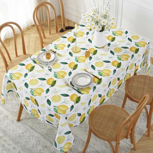 Pechiwuo Tischdecke Outdoor Zitrone Wetterfest Tischdecke Abwaschbar 3D Früchte Tischdecken Polyester Wasserdicht Tischwäsche für Garten Home Küche Speisetisch, 100x140 cm 705v Pechiwuo Tischdecke Outdoor Zitrone Wetterfest Tischdecke Abwaschbar 3D Früchte Tischdecken Polyester Wasserdicht Tischwäsche für Garten Home Küche Speisetisch, 100x140 cm 705v von Pechiwuo