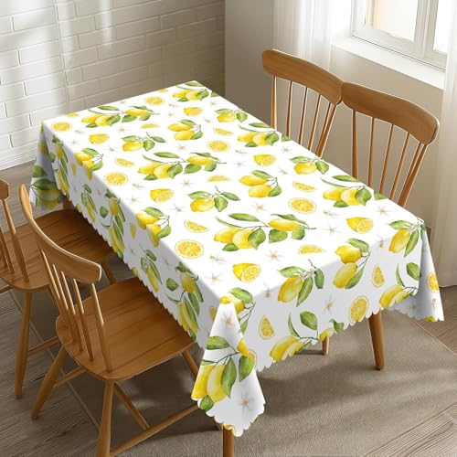 Pechiwuo Tischdecke Outdoor Zitrone Wetterfest Tischdecke Abwaschbar 3D Zitrone Tischdecken Polyester Wasserdicht Tischwäsche für Garten Küche Party Biertisch, 140x140 cm 464v Pechiwuo Tischdecke Outdoor Zitrone Wetterfest Tischdecke Abwaschbar 3D Zitrone Tischdecken Polyester Wasserdicht Tischwäsche für Garten Küche Party Biertisch, 140x140 cm 464v von Pechiwuo