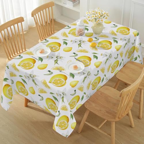 Pechiwuo Tischdecke Outdoor Zitrone Wetterfest Tischdecke Abwaschbar 3D Zitronen Tischdecken Polyester Wasserdicht Tischwäsche für Garten Küche Party Biertisch, 90x90 cm 739v Pechiwuo Tischdecke Outdoor Zitrone Wetterfest Tischdecke Abwaschbar 3D Zitronen Tischdecken Polyester Wasserdicht Tischwäsche für Garten Küche Party Biertisch, 90x90 cm 739v von Pechiwuo