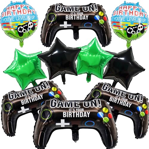 Pecration Gaming Geburtstag Dekorationen Luftballons - Videospiel Party Decor Controller Stern Rund Folienballon Spiel Dekoration für Jungen Teens Gamer Thema Party Supplies Pecration Gaming Geburtstag Dekorationen Luftballons - Videospiel Party Decor Controller Stern Rund Folienballon Spiel Dekoration für Jungen Teens Gamer Thema Party Supplies von Pecration