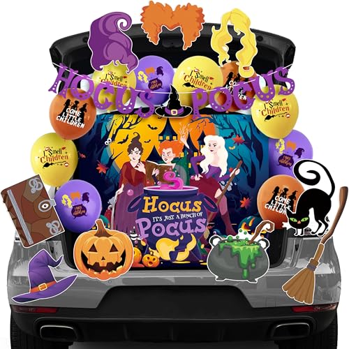 Halloween Hocus Pocus Trunk or Treat Car Decorations Kit for Suv, Hocus Pocus Witches Car Banner Haunted House Trunk or Treat Garage Door Decorations for Halloween Party Supplies Halloween Hocus Pocus Trunk or Treat Car Decorations Kit for Suv, Hocus Pocus Witches Car Banner Haunted House Trunk or Treat Garage Door Decorations for Halloween Party Supplies von Pedel