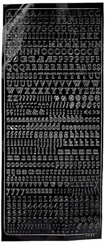 Peel Off's, selbstklebend, Alphabet-Sticker schwarz von Peel Off's