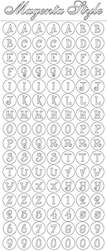 Peel Off's Alphabet, selbstklebend, in Kreis-Aufkleber Silber Peel Off's Alphabet, selbstklebend, in Kreis-Aufkleber Silber von Peel Off's