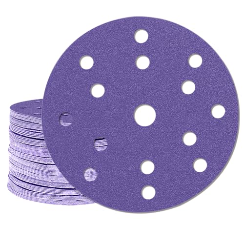 Schleifpapier Set 150 mm, 60 Stück 150 Körnung 15 Loch Rund Schleifscheiben Set, Schleifscheiben für 6 Zoll Exzenterschleifer, Schleifmittel Resistent Gegen Zusetzen, für Poliermaschine Holz Metall Schleifpapier Set 150 mm, 60 Stück 150 Körnung 15 Loch Rund Schleifscheiben Set, Schleifscheiben für 6 Zoll Exzenterschleifer, Schleifmittel Resistent Gegen Zusetzen, für Poliermaschine Holz Metall von Peelanmall