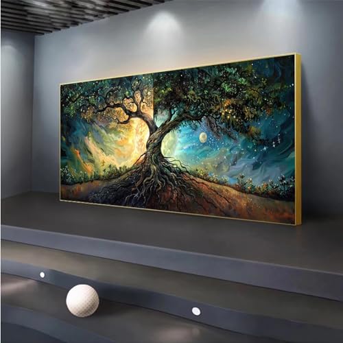 5D DIY Diamond Painting, Baum des Lebens Diamond Painting XXL Erwachsene Groß 60x140cm, Diamond Art Malerei Diamant Painting Bilder Kinder Anfänger, Dimondpaintin Geschenke für Frauen, Wand Deko 5D DIY Diamond Painting, Baum des Lebens Diamond Painting XXL Erwachsene Groß 60x140cm, Diamond Art Malerei Diamant Painting Bilder Kinder Anfänger, Dimondpaintin Geschenke für Frauen, Wand Deko von Peepezo