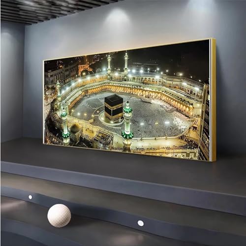 5D DIY Diamond Painting Mekka Diamond Painting XXL Erwachsene Groß 30x70cm Diamond Art heilige Nacht Diamant Painting Bilder Kinder Anfänger Dimondpaintin Crystal Arts Geschenke für Frauen Wand Deko von Peepezo