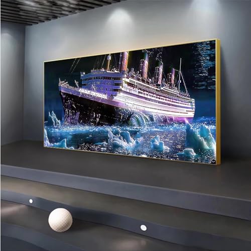 5D DIY Diamond Painting Titanic Diamond Painting XXL Erwachsene Groß 100x233cm Diamond Art Eisberg Diamant Painting Bilder Kinder Anfänger Dimondpaintin Crystal Arts Geschenke für Frauen Wand Deko 5D DIY Diamond Painting Titanic Diamond Painting XXL Erwachsene Groß 100x233cm Diamond Art Eisberg Diamant Painting Bilder Kinder Anfänger Dimondpaintin Crystal Arts Geschenke für Frauen Wand Deko von Peepezo
