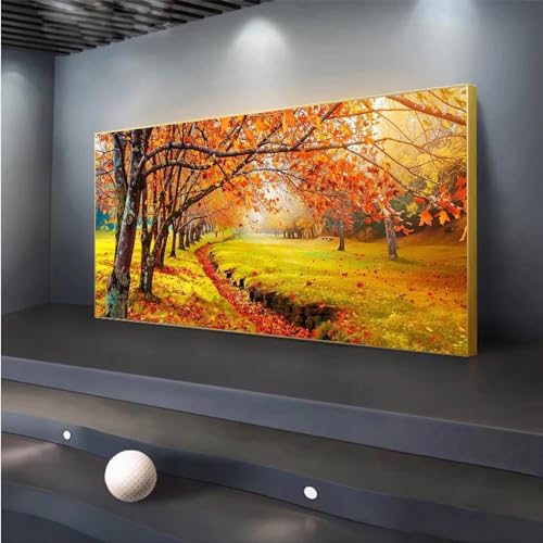 Diamond Painting Herbst Malen Nach Zahlen Erwachsene 5D Diamant Painting Bilder Kinder, DIY Diamond Painting Baum Dimondpaintin Groß XXL Full Drill Cross Stickerei für Home Wanddeko Gifts 40x94cm von Peepezo