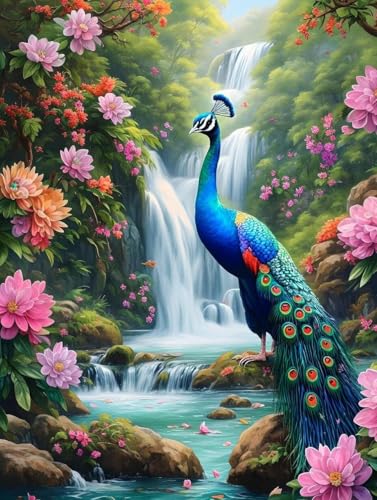 Malen Nach Zahlen Blume Malen Nach Zahlen Erwachsene ohne Rahmen Pfau Paint by Numbers Mit 3 - Pinseln und Acrylfarbe Kreativ Set für Erwachsene Anfänger, Home Haus Deko Geschenke 40x50cm -w647G Malen Nach Zahlen Blume Malen Nach Zahlen Erwachsene ohne Rahmen Pfau Paint by Numbers Mit 3 - Pinseln und Acrylfarbe Kreativ Set für Erwachsene Anfänger, Home Haus Deko Geschenke 40x50cm -w647G von Peepezo