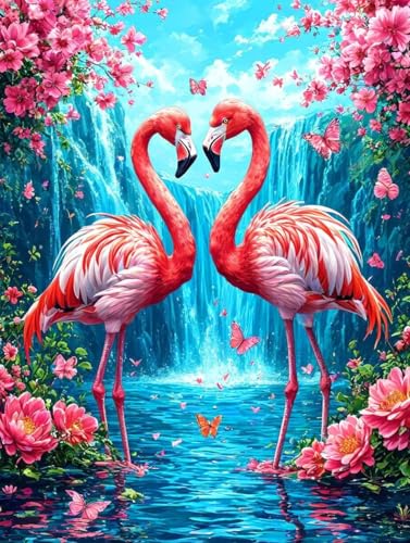 Malen Nach Zahlen Blume Malen Nach Zahlen Erwachsene ohne Rahmen Vogel Paint by Numbers Mit 3 - Pinseln und Acrylfarbe Kreativ Set für Erwachsene Anfänger, Home Haus Deko Geschenke 60x80cm -q226 von Peepezo
