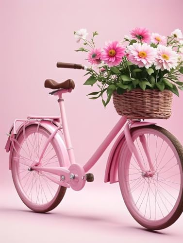 Malen Nach Zahlen Erwachsene Auto Malen Nach Zahlen Blume Paint by Numbers Kinder ab 7 8 9 10 Jahre Mädchen Kreativ Set mit Pinseln und Acrylfarben, Geschenk für Frauen 40x50cm (mit Rahmen) -r14H von Peepezo