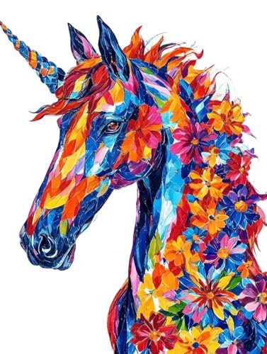 Malen Nach Zahlen Erwachsene Pferd Malen Nach Zahlen Tier Paint by Numbers Kinder ab 7 8 9 10 Jahre Mädchen Kreativ Set mit Pinseln und Acrylfarben, Geschenk für Frauen 70x95cm (ohne Rahmen) -g330 von Peepezo