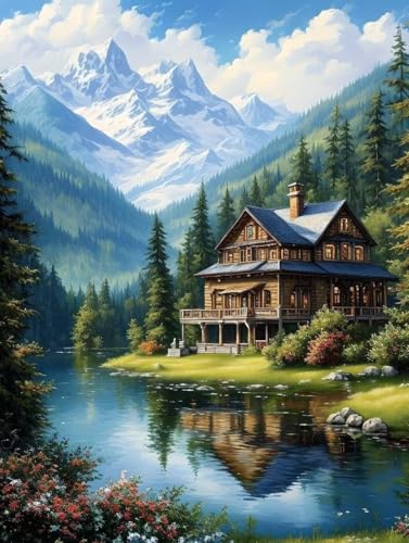 Malen Nach Zahlen Frühling Malen Nach Zahlen Erwachsene mit Rahmen Landschaft Paint by Numbers Mit 3 Pinseln und Acrylfarbe Knitterfreie Leinwand Kreativ Set, Home Haus Deko Geschenke 100x135cm -q32Y Malen Nach Zahlen Frühling Malen Nach Zahlen Erwachsene mit Rahmen Landschaft Paint by Numbers Mit 3 Pinseln und Acrylfarbe Knitterfreie Leinwand Kreativ Set, Home Haus Deko Geschenke 100x135cm -q32Y von Peepezo