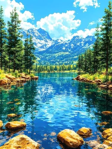 Malen Nach Zahlen Frühling Malen Nach Zahlen Erwachsene ohne Rahmen Landschaft Paint by Numbers Mit 3 - Pinseln und Acrylfarbe Knitterfreie Leinwand Kreativ Set, Home Haus Deko Geschenke 50x65cm -a176 Malen Nach Zahlen Frühling Malen Nach Zahlen Erwachsene ohne Rahmen Landschaft Paint by Numbers Mit 3 - Pinseln und Acrylfarbe Knitterfreie Leinwand Kreativ Set, Home Haus Deko Geschenke 50x65cm -a176 von Peepezo