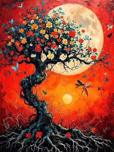 Malen Nach Zahlen Mond Malen Nach Zahlen Erwachsene mit Rahmen Blume Paint by Numbers Mit 3 Pinseln und Acrylfarbe Leinwand Kreativ Set für Erwachsene Anfänger, Home Haus Deko Geschenke 70x95cm -k596 Malen Nach Zahlen Mond Malen Nach Zahlen Erwachsene mit Rahmen Blume Paint by Numbers Mit 3 Pinseln und Acrylfarbe Leinwand Kreativ Set für Erwachsene Anfänger, Home Haus Deko Geschenke 70x95cm -k596 von Peepezo