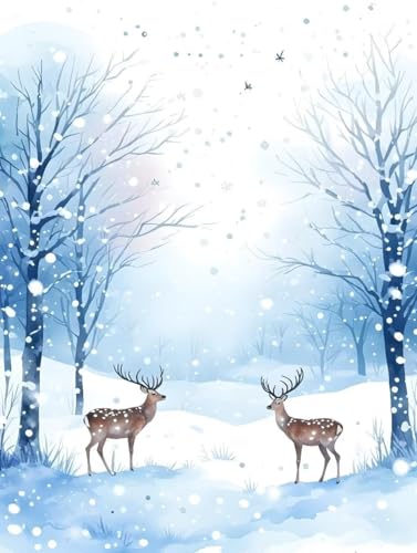 Malen Nach Zahlen Tier Malen Nach Zahlen Erwachsene mit Rahmen Winter Paint by Numbers Mit 3 - Pinseln und Acrylfarbe Kreativ Set für Erwachsene Anfänger, Home Haus Deko Geschenke 100x135cm -k39D Malen Nach Zahlen Tier Malen Nach Zahlen Erwachsene mit Rahmen Winter Paint by Numbers Mit 3 - Pinseln und Acrylfarbe Kreativ Set für Erwachsene Anfänger, Home Haus Deko Geschenke 100x135cm -k39D von Peepezo